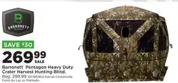 Fleet Farm Barronett Pentagon Heavy Duty Crater Harvest Hunting Blind offer