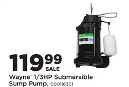 Fleet Farm Wayne 1/3HP Submersible Sump Pump offer