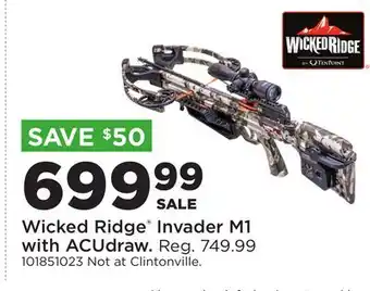 Fleet Farm Wicked Ridge Invader M1 with ACUdraw offer