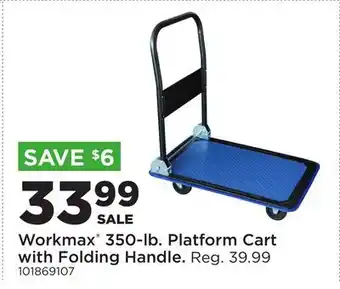 Fleet Farm Workmax 350-lb. Platform Cart with Folding Handle offer