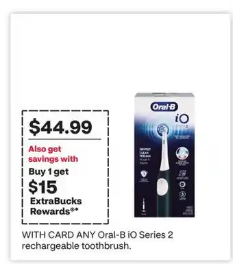 CVS ANY Oral-B iO Series 2 rechargeable toothbrush offer