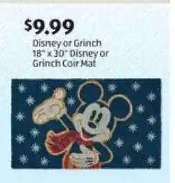 Aldi Disney or Grinch Coir Mat offer