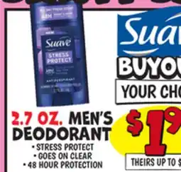 Ollie's 2.7 OZ. MEN'S DEODORANT offer