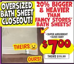 Ollie's Oversized Bath Sheet Bath offer