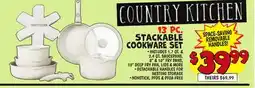 Ollie's 13 PC. STACKABLE COOKWARE SET offer