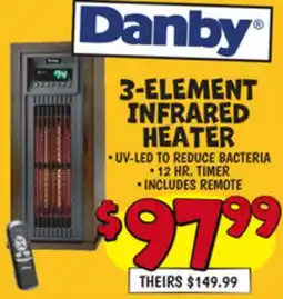 Ollie's DANDY 3-ELEMENT INFRARED HEATER offer