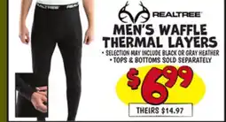 Ollie's REALTREE MEN'S WAFFLE THERMAL LAYERS offer