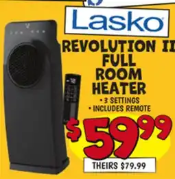 Ollie's LASKO REVOLUTION II FULL ROOM HEATER offer