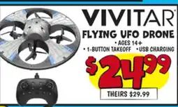 Ollie's VIVITAR FlYING UFO DRONE offer