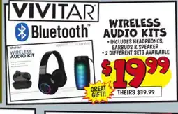 Ollie's VIVITAR WIRELESS AUDIO KITS offer
