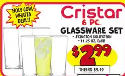 Ollie's CRISTAL GLASSWARE SET offer