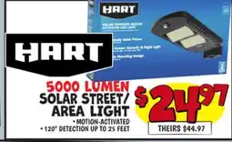 Ollie's HART 5000 LUMEN SOLAR STREET/AREA LIGHT offer