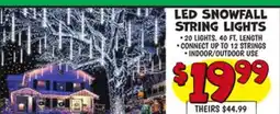 Ollie's LED Snowfall String Lights offer