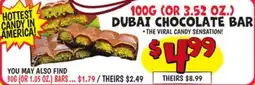 Ollie's 100G (OR 3.52 OZ.) DUBAI CHOCOLATE BAR offer