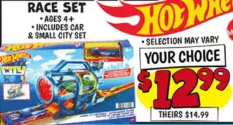 Ollie's Hot Wheels Race Set offer