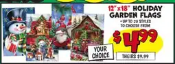 Ollie's 12x18 Holiday Garden Flags offer