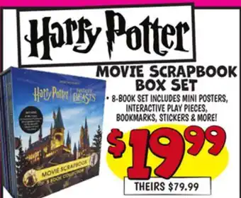 Ollie's HARRY POTTER MOVIE SCRAPBOOK BOX SET offer