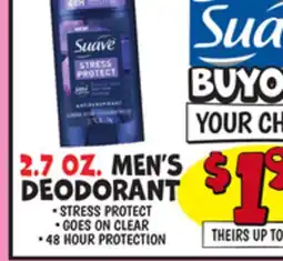Ollie's Suave 2.7 OZ. MEN'S DEODORANT offer