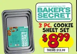 Ollie's BAKER'S SECRET 3 PC. COOKIE SHEET SET offer