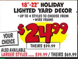 Ollie's Holiday Lighted Yard Decor offer