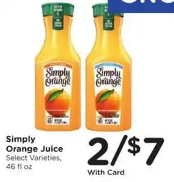Kroger Simply Orange Juice offer