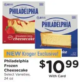 Kroger Philadelphia Frozen Cheesecake offer