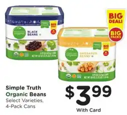Kroger Simple Truth Organic Beans offer