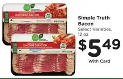 Kroger Simple Truth Bacon offer