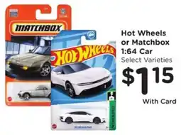 Kroger Hot Wheels or Matchbox 1:64 Car offer