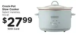 Kroger Crock-Pot Slow Cooker offer
