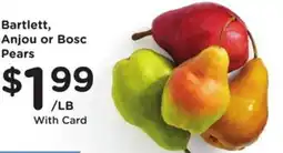 Kroger Bartlett, Anjou or Bosc Pears offer