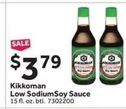 Stop&Shop Kikkoman Low Sodium Soy Sauce offer