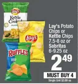 Super King Markets Lay's Potato Chips or Kettle Chips or Sabritas offer
