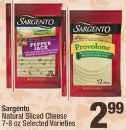 Super King Markets Sargento Natural Sliced Cheese offer