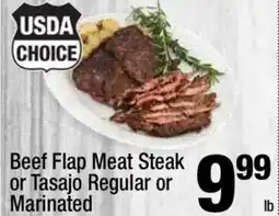 Super King Markets Beef Flap Meat Steak or Tasajo Regular or Marinated offer