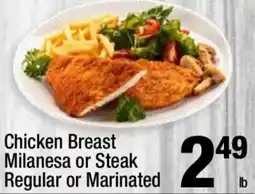 Super King Markets Chicken Breast Milanesa or Steak b Regular or Marinated offer