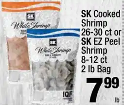 Super King Markets SK Cooked Shrimp or SK EZ Peel Shrimp offer
