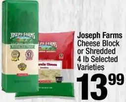 Super King Markets Joseph Farms Cheese Block or Shredded offer