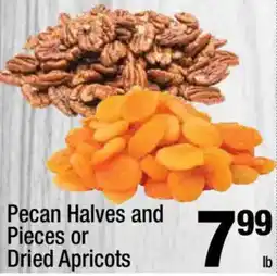 Super King Markets Pecan Halves and Pieces or Dried Apricots offer