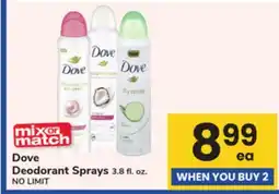 ACME Dove Deodorant Sprays offer