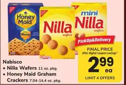 ACME Nabisco, Nilla Wafers 11 oz. pkg., Honey Maid Graham Crackers 7.04-14.4 oz. pkg offer