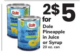 ACME Dole Pineapple in Juice or Syrup offer