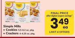 ACME Simple Mills Cookies 5.5-6.2 oz. pkg., Crackers 4-4.25 oz. pkg offer
