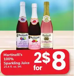 ACME Martinelli's 100% Sparkling Juice offer