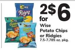 ACME Wise Potato Chips or Ridgies offer
