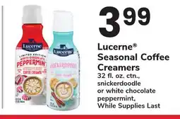 ACME Lucerne Seasonal Coffee Creamers offer