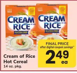 ACME Cream of Rice Hot Cereal offer