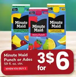ACME Minute Maid Punch or Ades offer