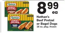 ACME Nathan's Beef Pretzel or Bagel Dogs offer
