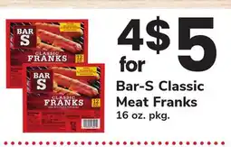 ACME Bar-S Classic Meat Franks offer